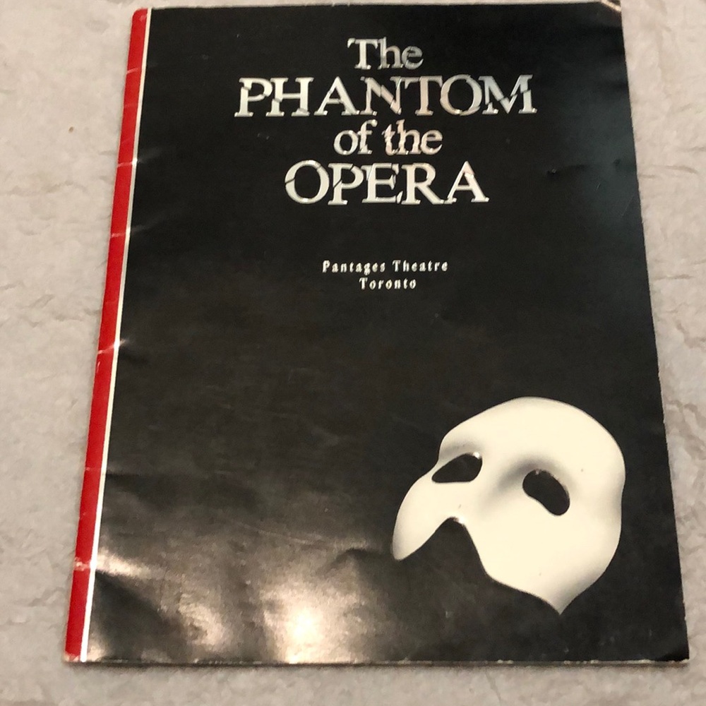 Vintage ‘90s Phantom of the Opera Program